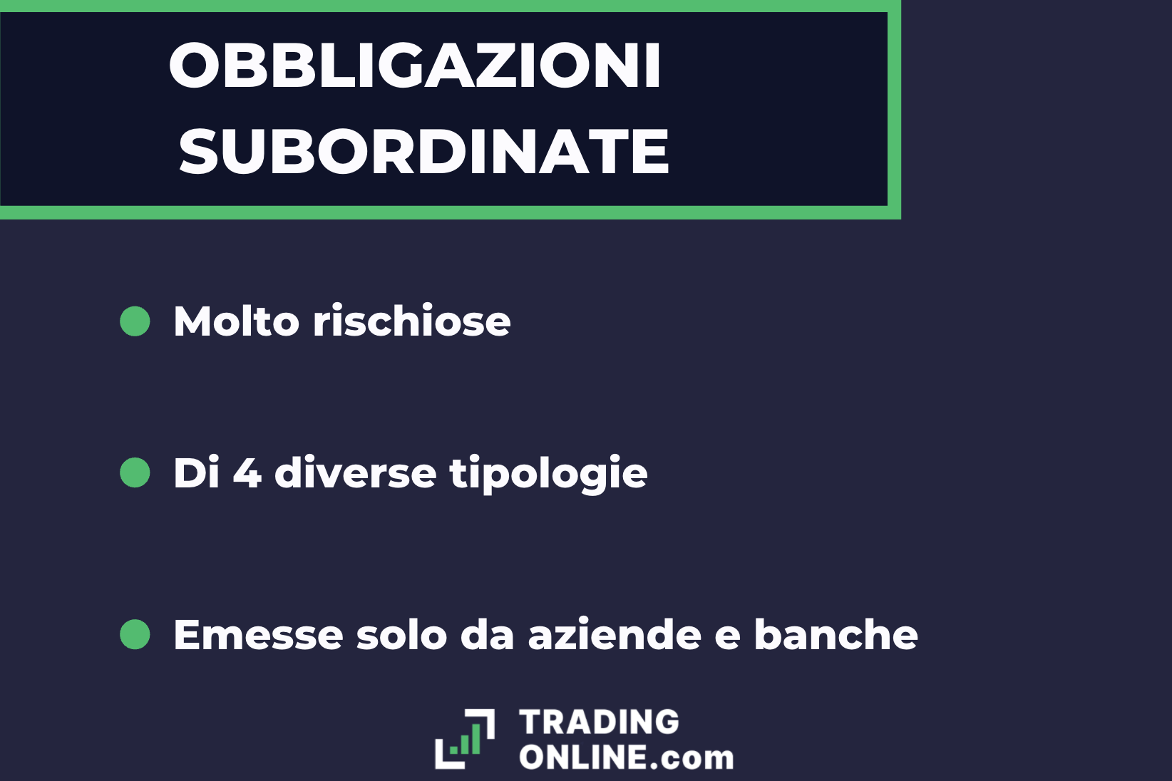 Obbligazioni Subordinate Cosa Sono TOP Alternative 2021