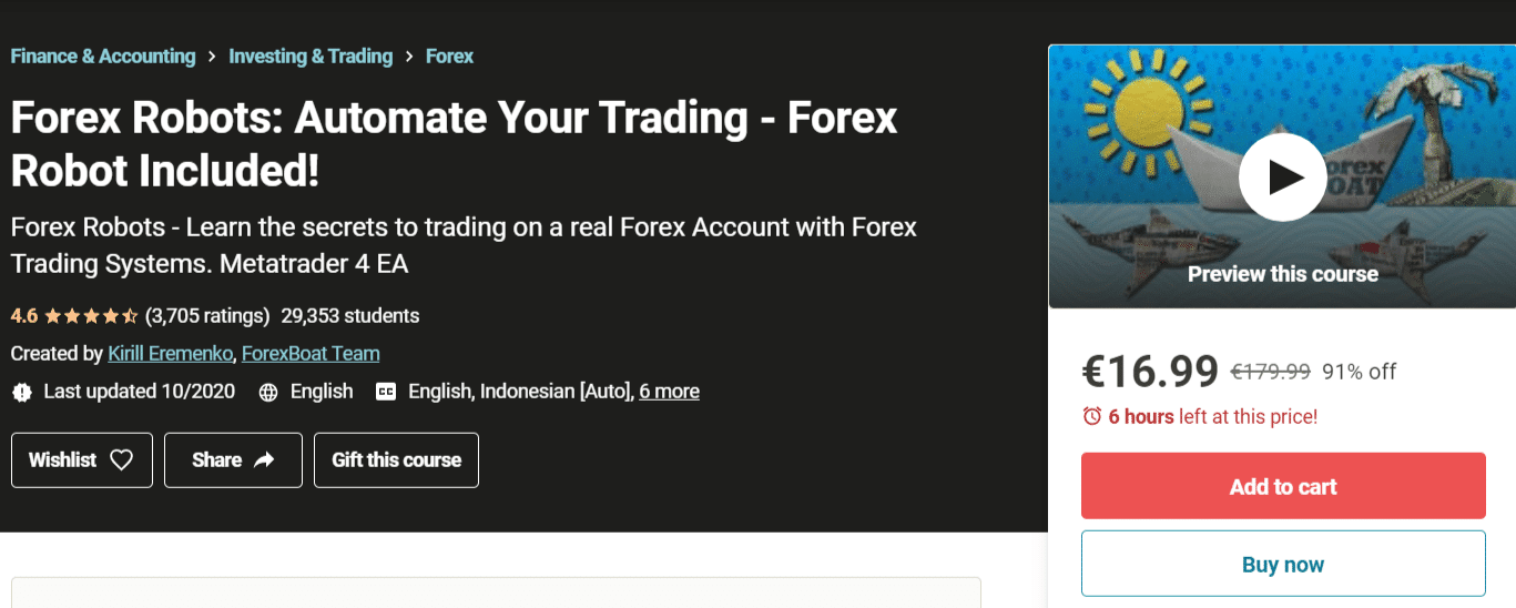 corso trading automatico udemy