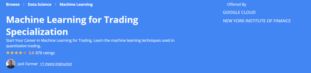 corso trading machine learning google