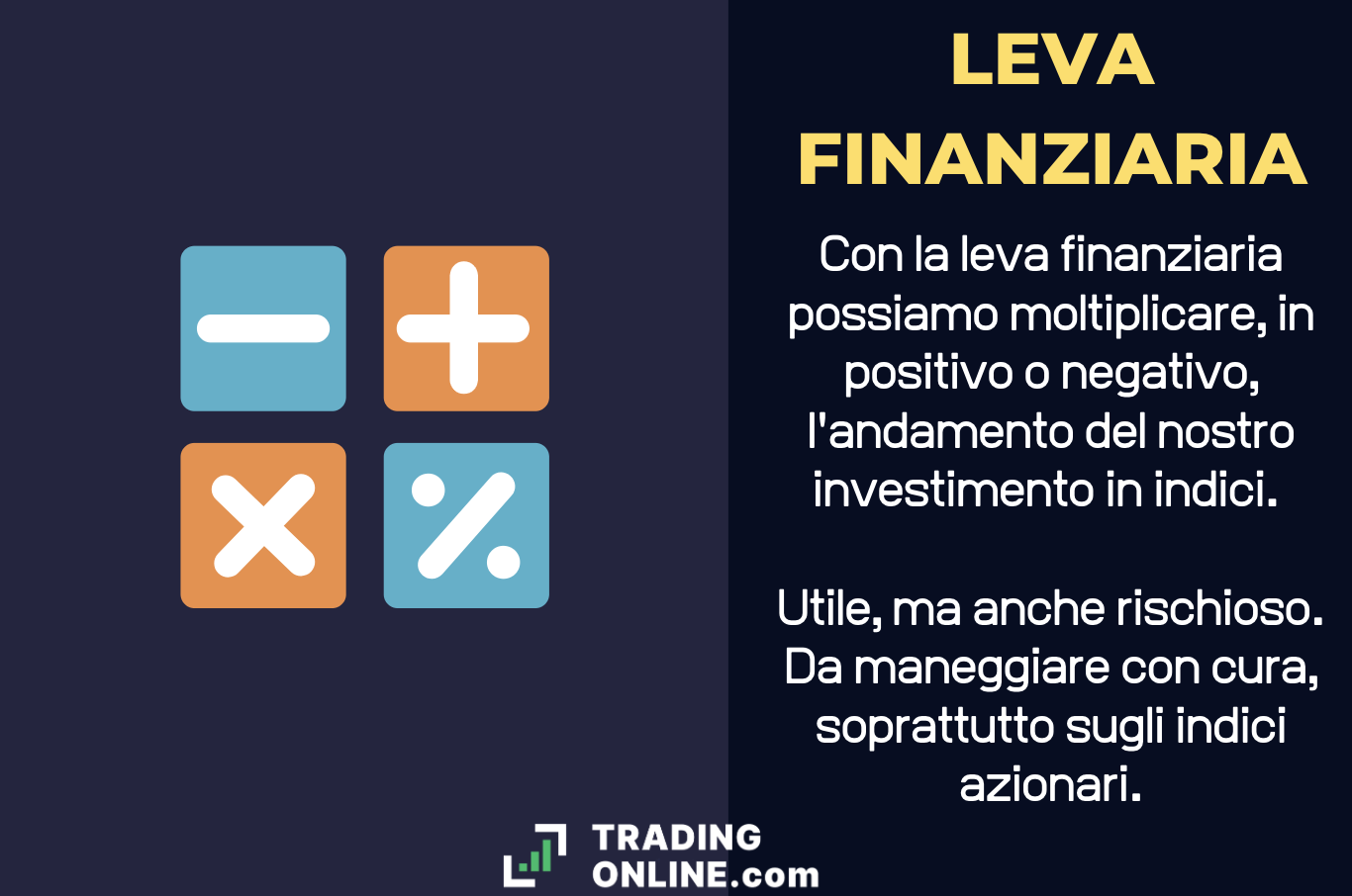 Leva finanziaria - infografica a cura di ©TradingOnline.com