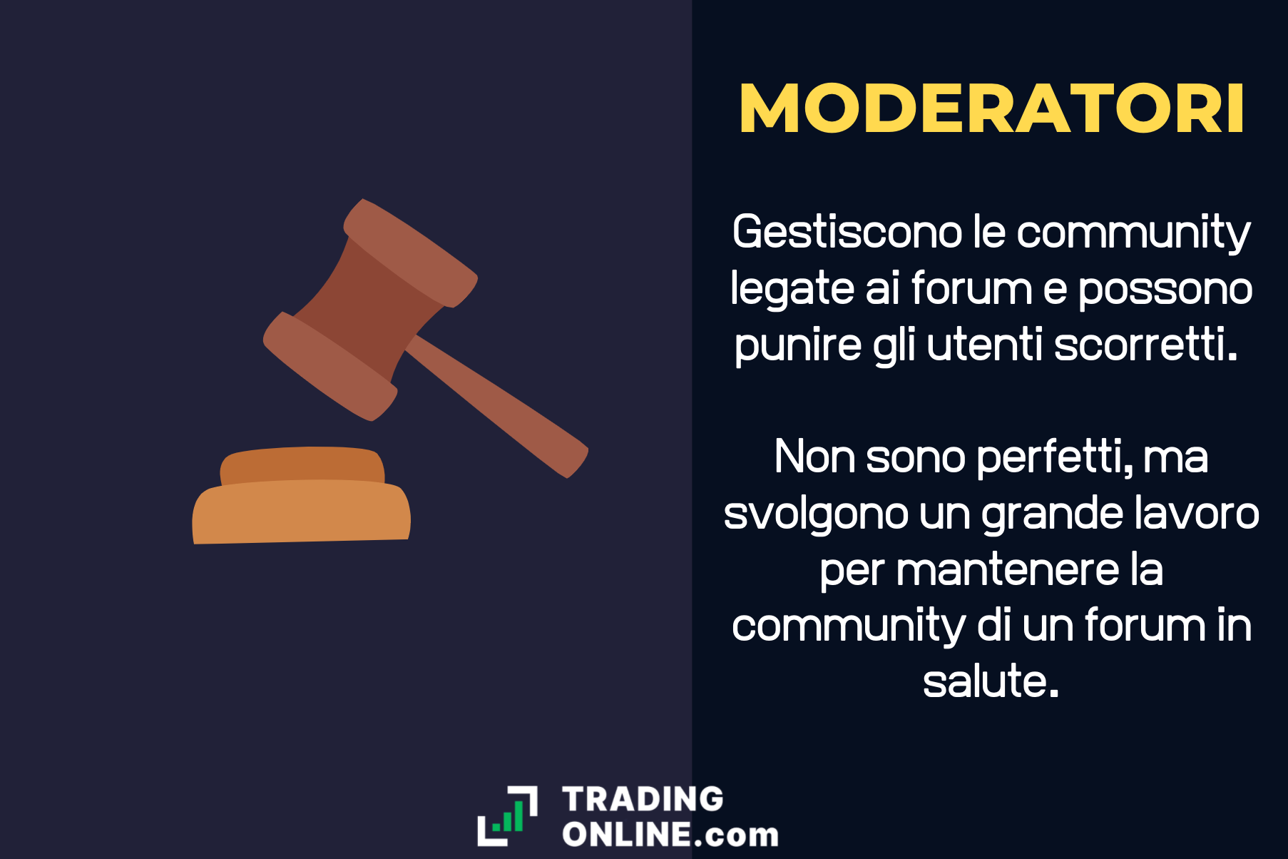 Moderatori Forum Forex - infografica a cura di ©TradingOnline.com
