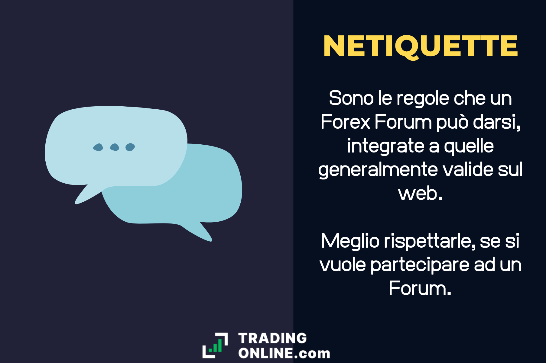 regole forum forex - infografica a cura di ©TradingOnline.com