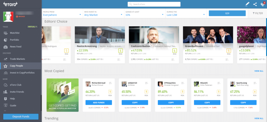 etoro platform copy people tab how it works