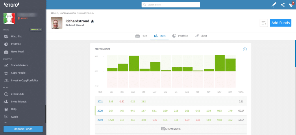 etoro how to copy someone using the copytrader function