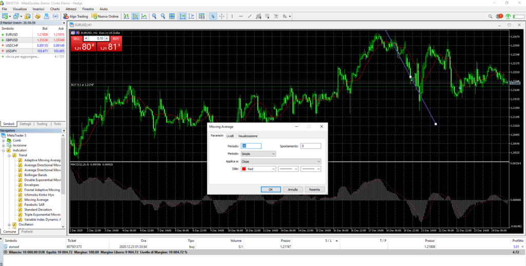 image showing the Metatrader version that is specific to FP Markets