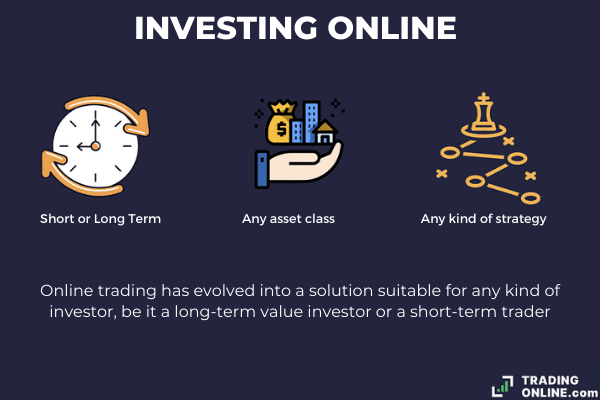 is online trading an investment and how can you invest online on the long term