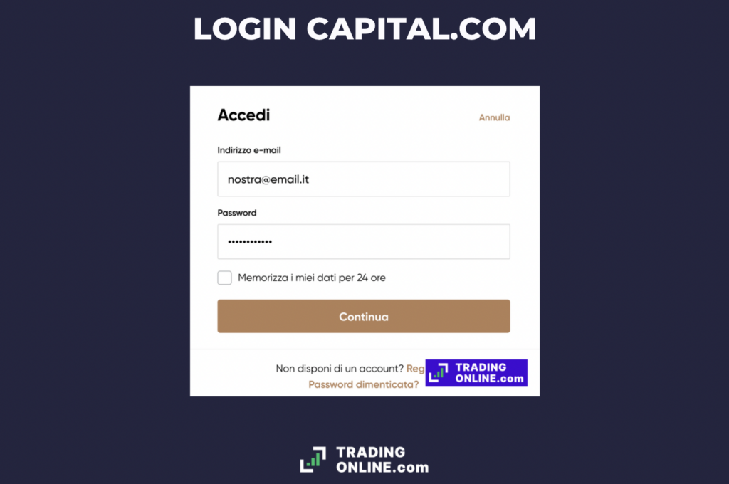 Login Capital.com