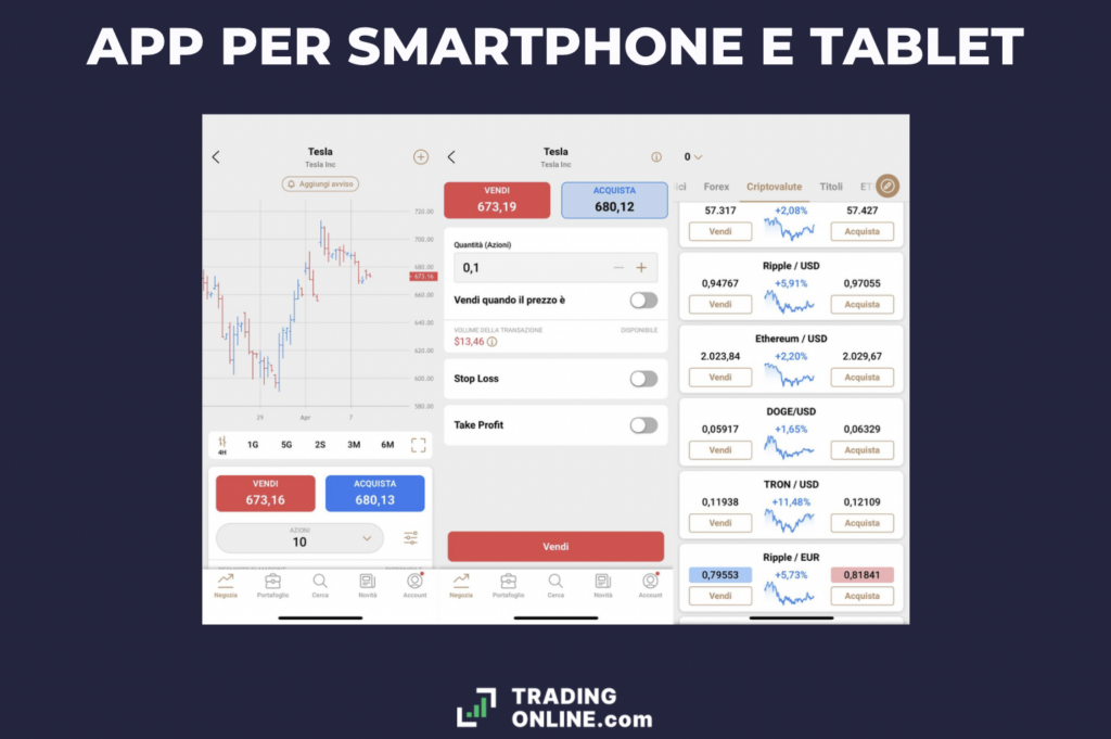 App per telefoni smartphone Capital.com - a cura di TradingOnline.com