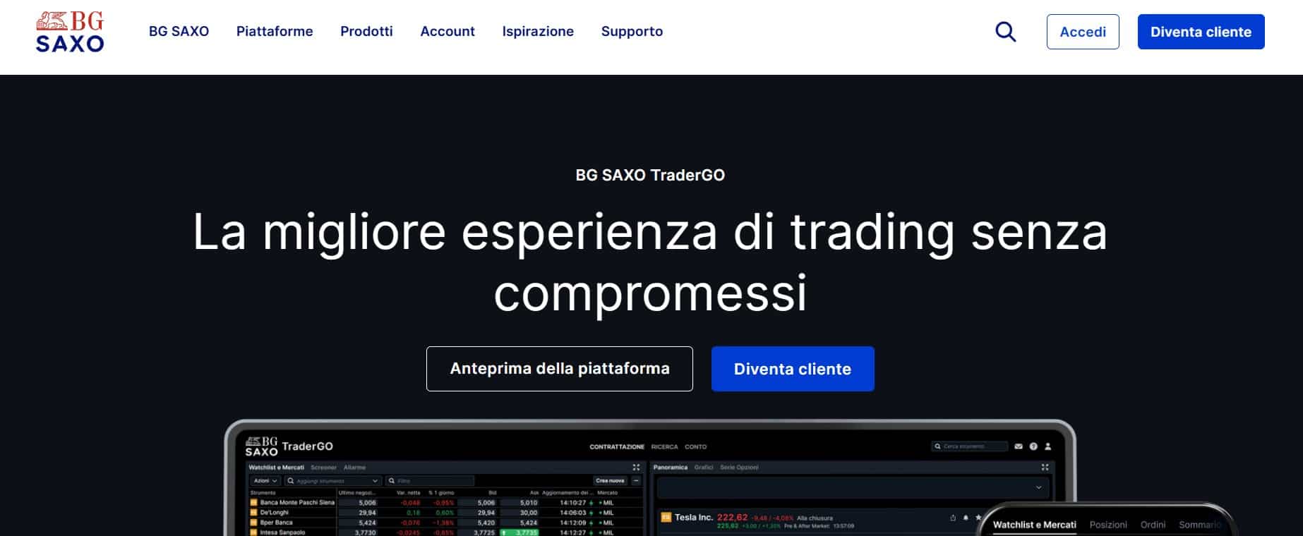 BG Saxo - migliori broker market maker