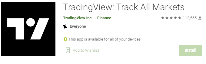 recensioni reali dell'applicazione di TradingView sul Google Play Store