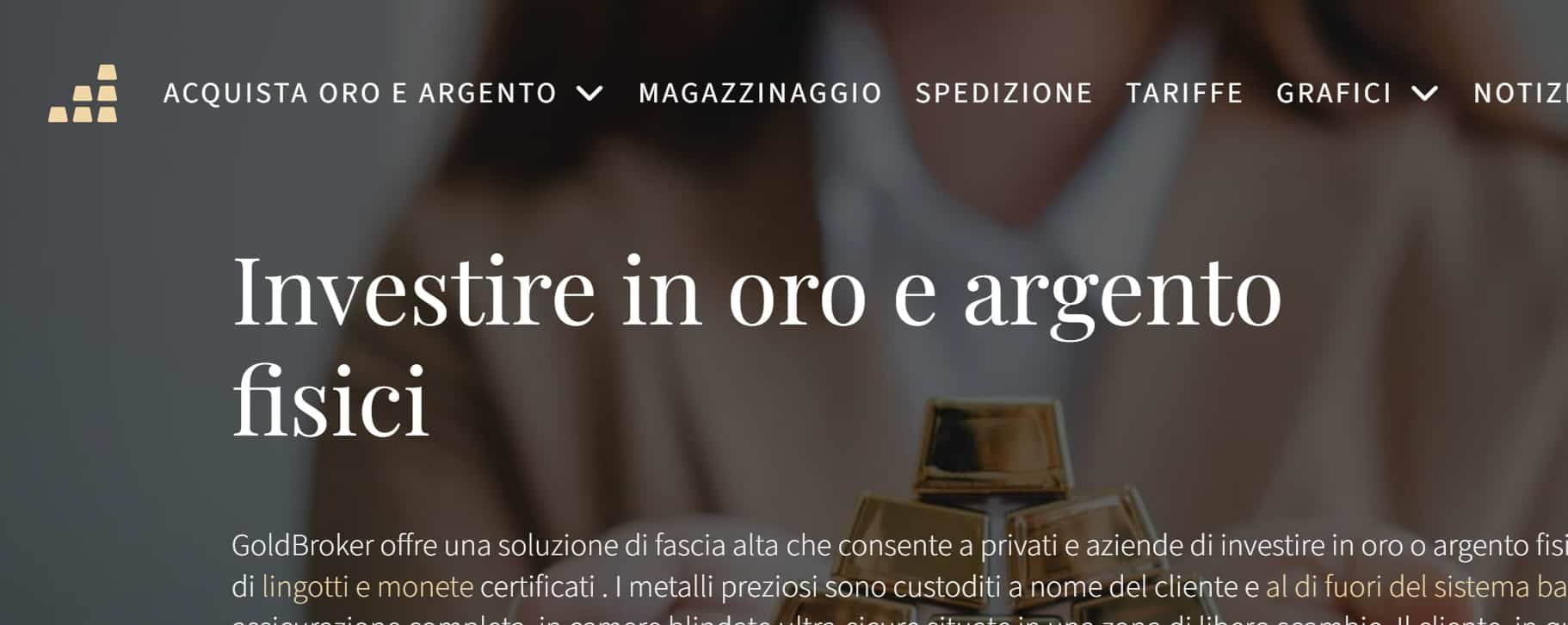 GoldBroker - broker per investire in materie prime