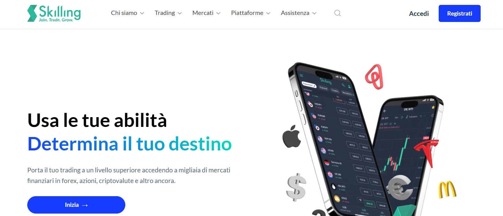 Migliori broker materie prime - Skilling