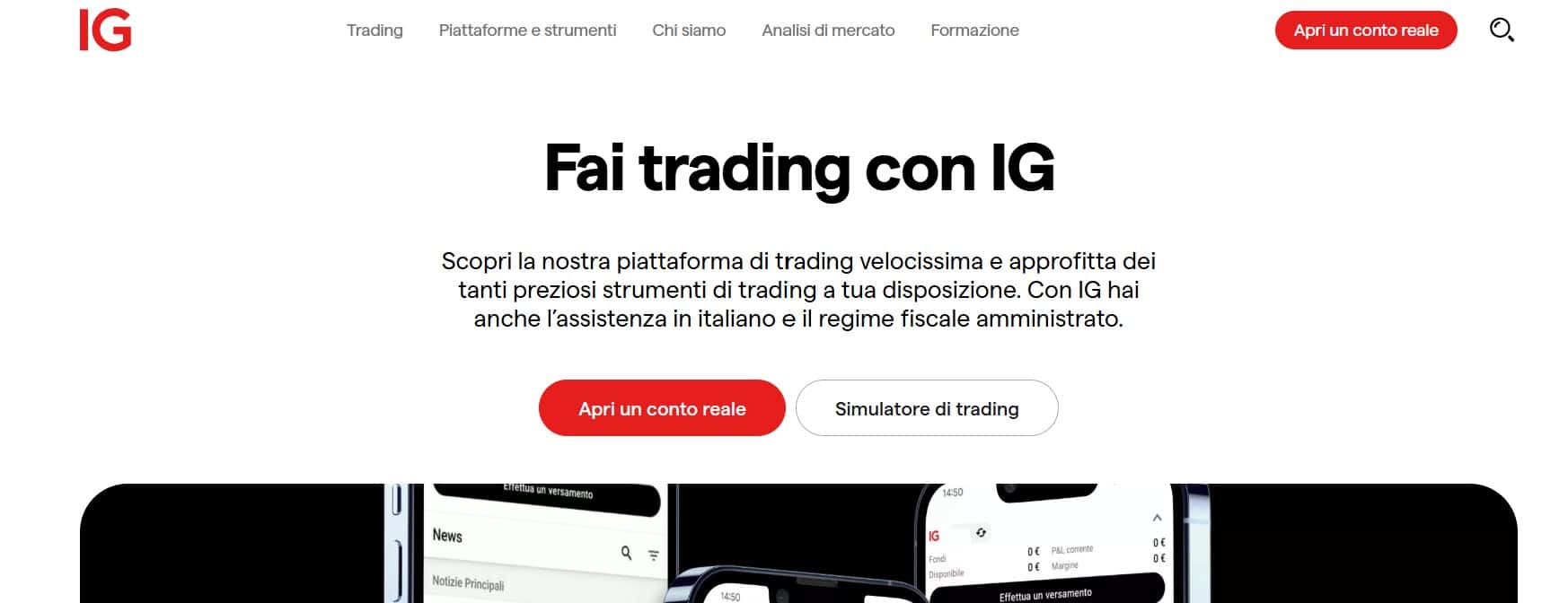 Migliori broker indici - IG Broker