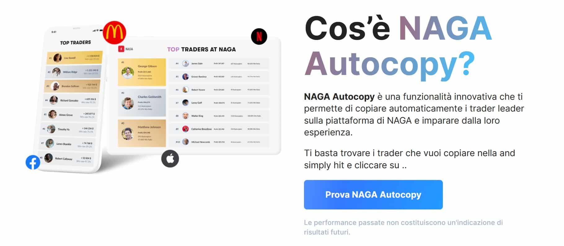 Naga Autocopy e social trading