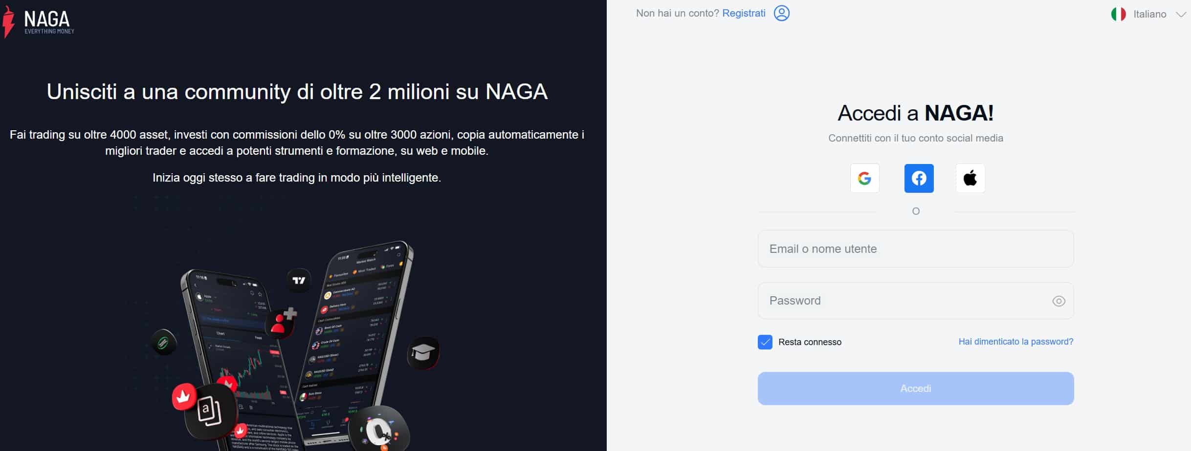 Naga Markets login