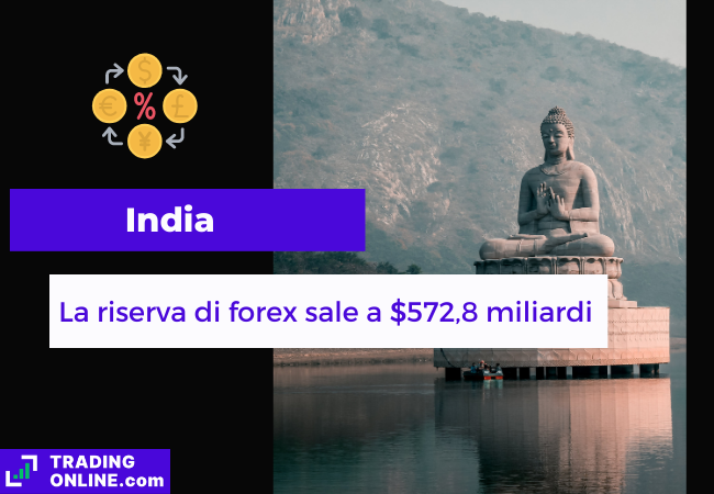 Immagine di copertina, "India, la riserva di forex sale a $572,8 miliardi", immagina della famosa ghora katora in India.