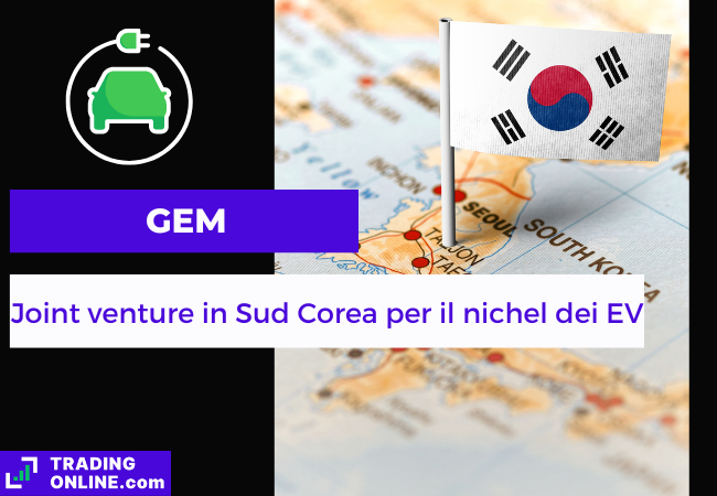 immagine di presentazione della notizia sulla joint venture tra GEM, SK On ed ECOPRO Materials per creare una fabbrica di nichel per batterie in Corea del Sud