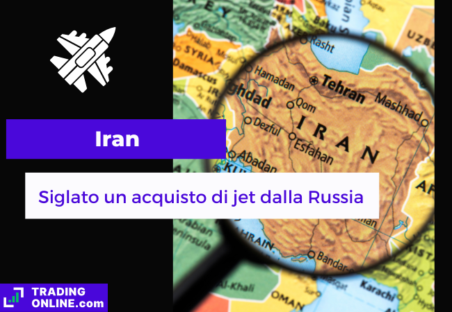 immagine di presentazione della notizia sull'Iran che acquista jet da combattimento dalla Russia