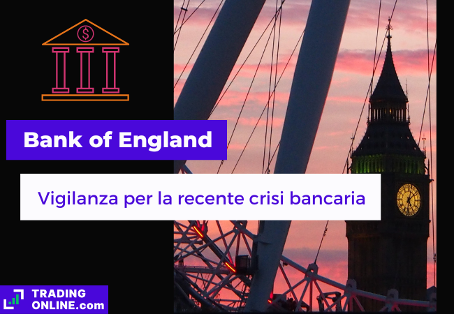 immagine di presentazione della notizia sulla Bank of England che afferma di essere in allarme per la crisi finanziaria statunitense ed europea