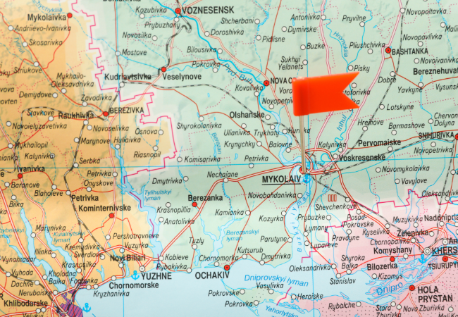 posizione sulla mappa di Mikolayiv  