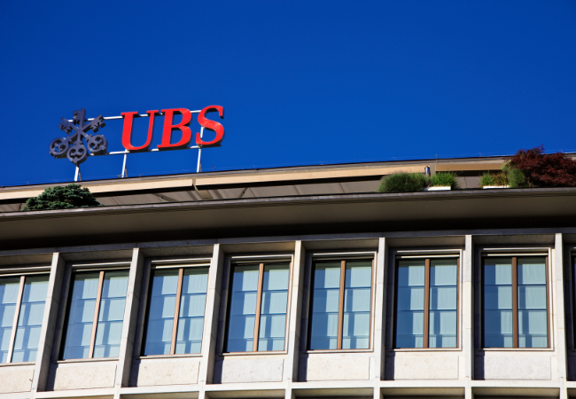 Immagine di una banca UBS.