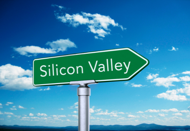 Immagine di un cartello che indica la Silicon Valley
