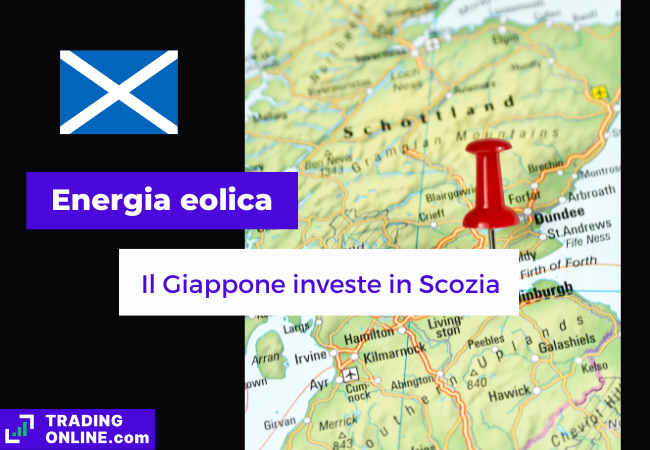 mappa e bandiera della Scozia