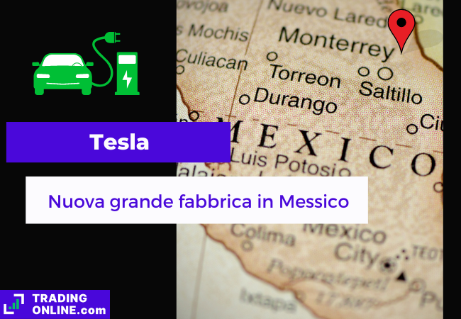 immagine della presentazione di una notizia sulla nuova fabbrica di Tesla in Messico