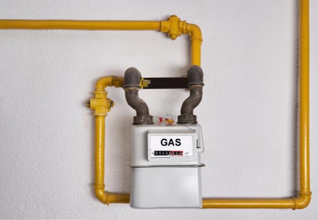 Immagine di un contatore del gas.
