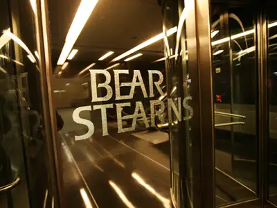foto della porta di un ufficio di Bear Sterns