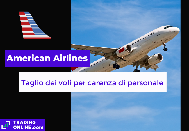 foto di aereo, logo di American Airlines