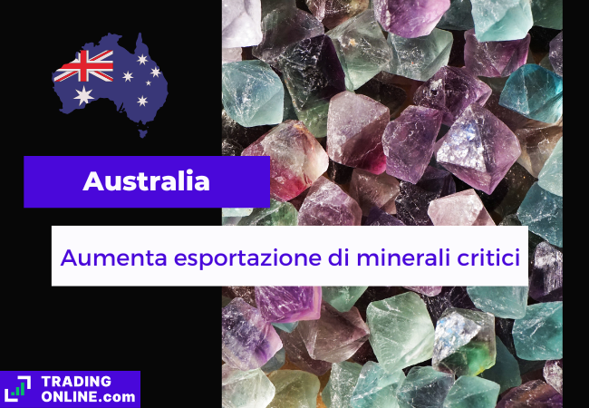 foto di minerali, bandiera dell'Australia