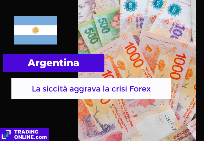 presentazione della notizia secondo cui l'economia argentina soffre gli effetti di una prolungata siccità