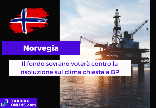immagine di presentazione della notizia sul fondo sovrano norvegese che voterà contro la risoluzione di Follow Up all'assemblea di BP