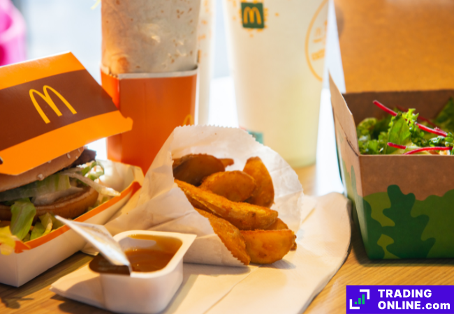 foto di un tipico pasto da McDonald's
