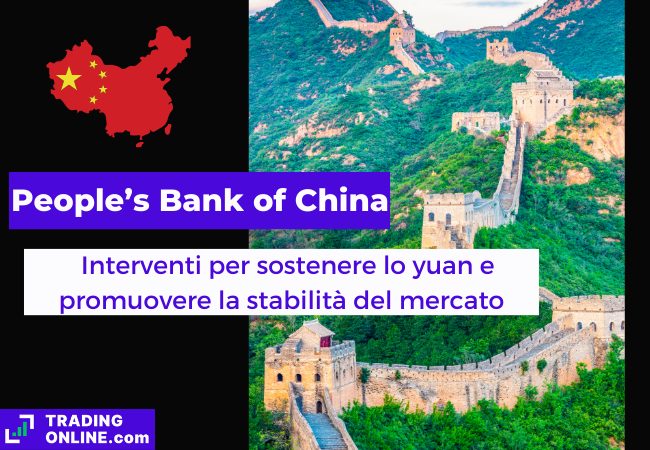 immagine di presentazione della notizia sulla banca centrale cinese che interviene per sostenere lo yuan