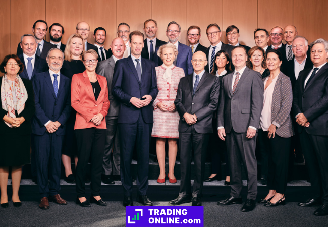 foto dei membri del consiglio di supervisione della banca centrale europea