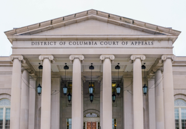 Immagine della corte d'appello del distretto di Washington D.C.