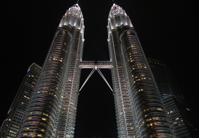 Immagine delle twin towers, quartier generale di Petronas.