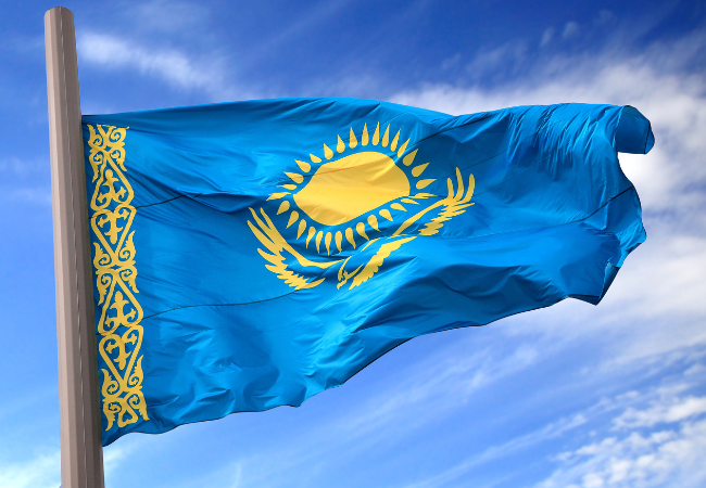 Immagine della bandiera del Kazakhstan