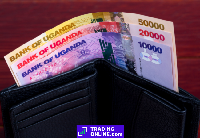 Lo scellino dell'Uganda è stato quotato al tasso di cambio come Ush18/28 (acquisto e vendita)