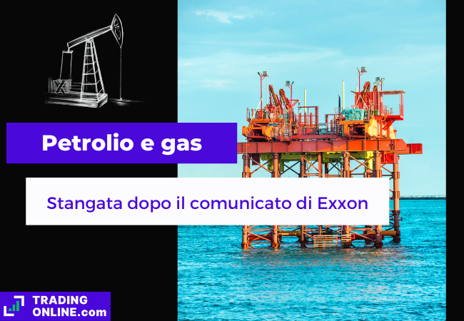 presentazione della notizia sulle anticipazioni di ExxonMobil sul mercato di gas e petrolio