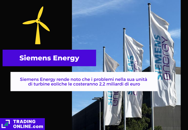 Siemens Energy conta 2,2 miliardi di euro per le turbine eoliche