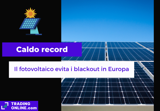 presentazione della notizia sull'impatto dell'energia fotovoltaica nei picchi di domanda in europa