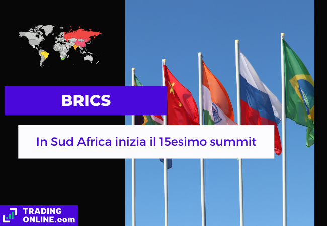 presentazione della notizia sull'apertura del 15esimo summit dei paesi BRICS