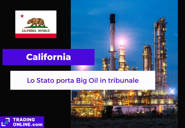 presentazione della notizia sulla causa tra Stato della California e imprese petrolifere
