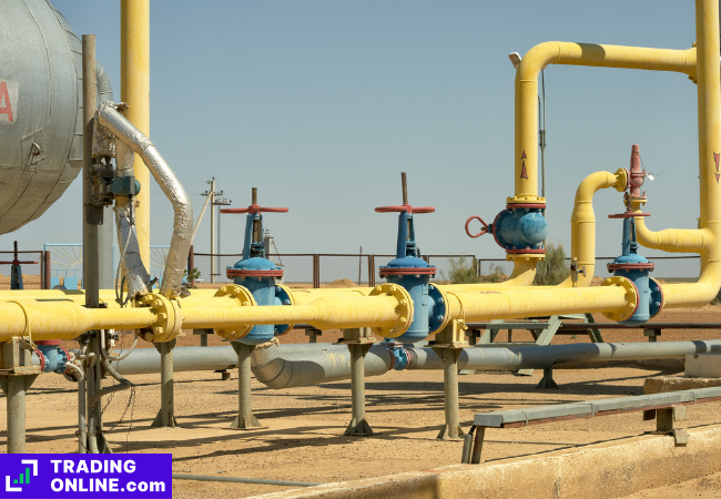 foto di un gasdotto di gas naturale