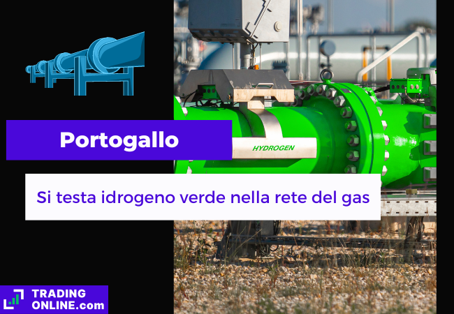 presentazione della notizia sul portogallo che trasporterà idrogeno verde nella rete nazionale del gas