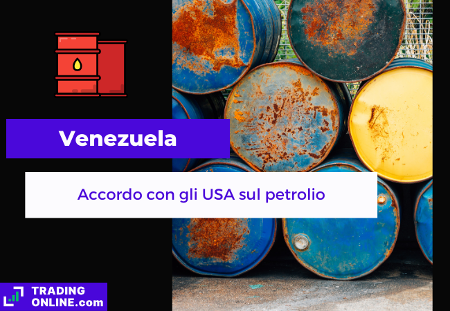 presentazione della notizia su accordo tra USA e Venezuela per export di petrolio