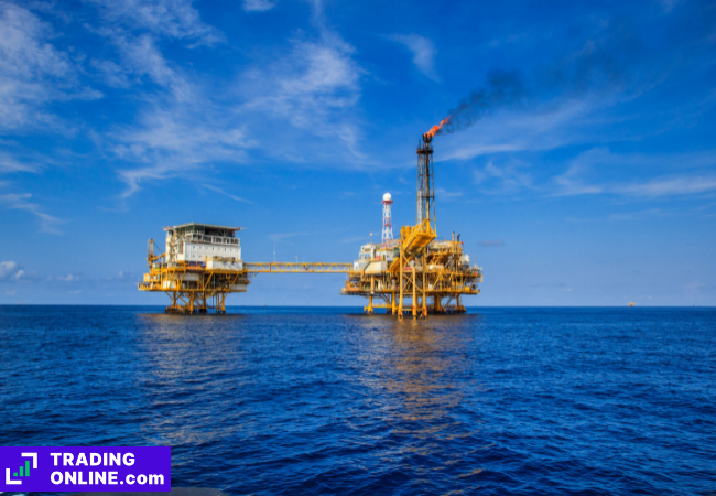 foto di una piattaforma petrolifera offshore